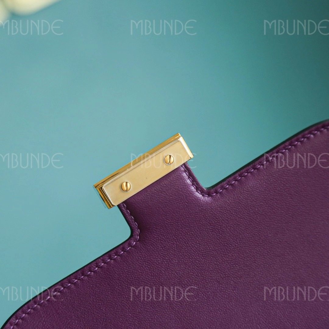 Hermes Constance 19CM P9海葵紫 金扣 Evercolor 今年最大黑马，每个款都有海葵紫的身影