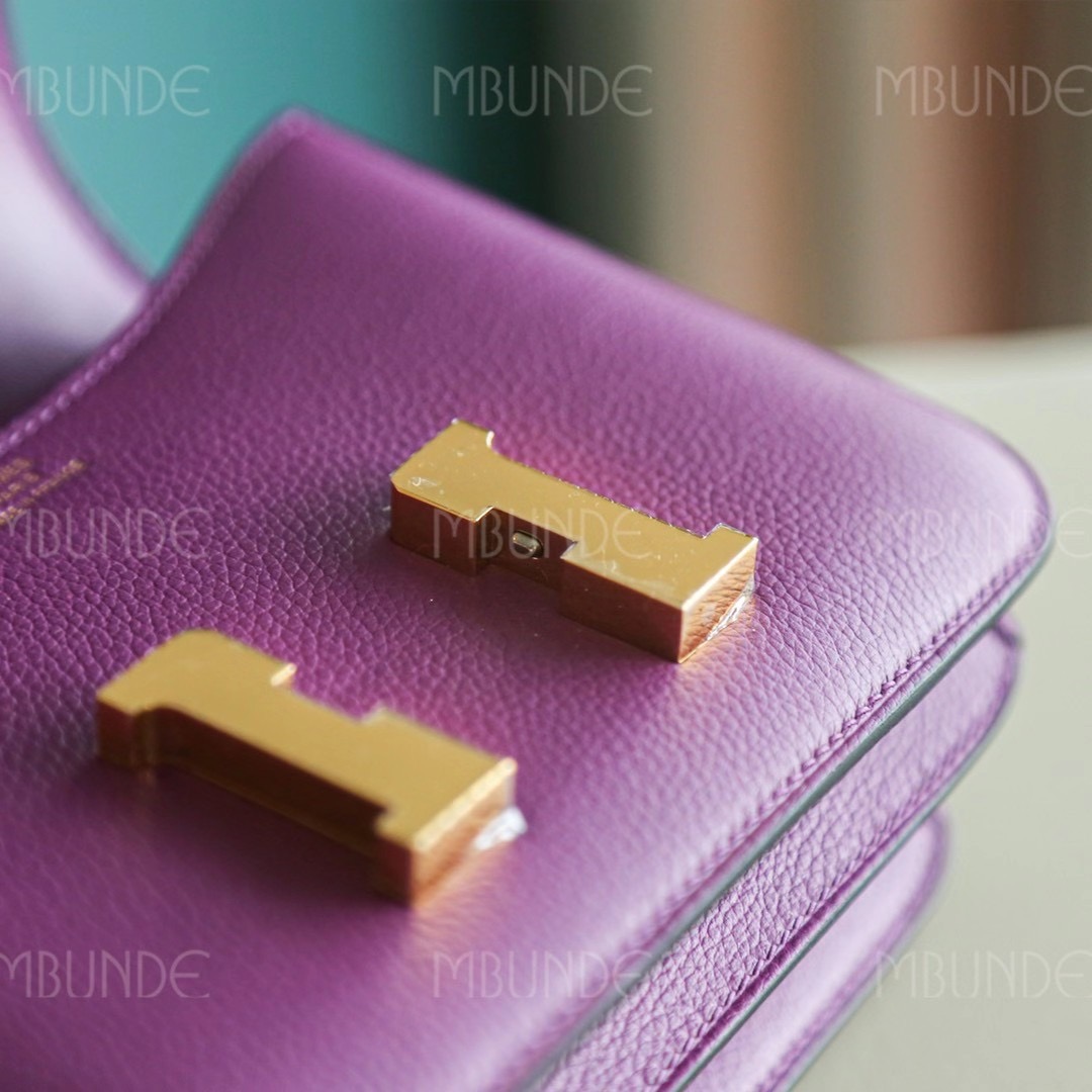Hermes Constance 19CM P9海葵紫 金扣 Evercolor 今年最大黑马，每个款都有海葵紫的身影