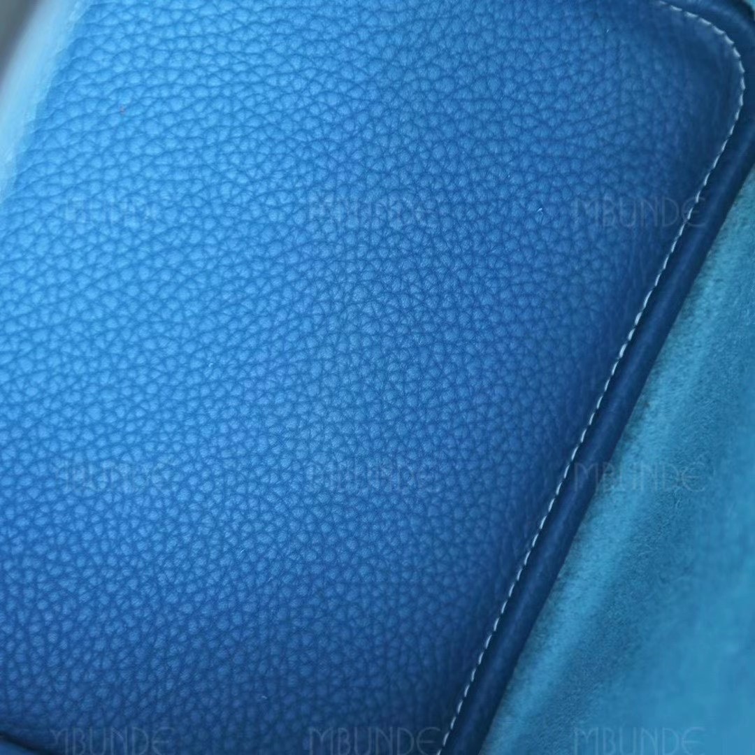 Hermes Picotin 菜篮子 TC皮 18CM 牛仔蓝 金扣