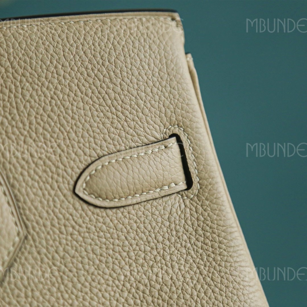 Hermes 铂金包  Birkin 30CM 风衣灰 金扣 Togo皮 纯手工定制