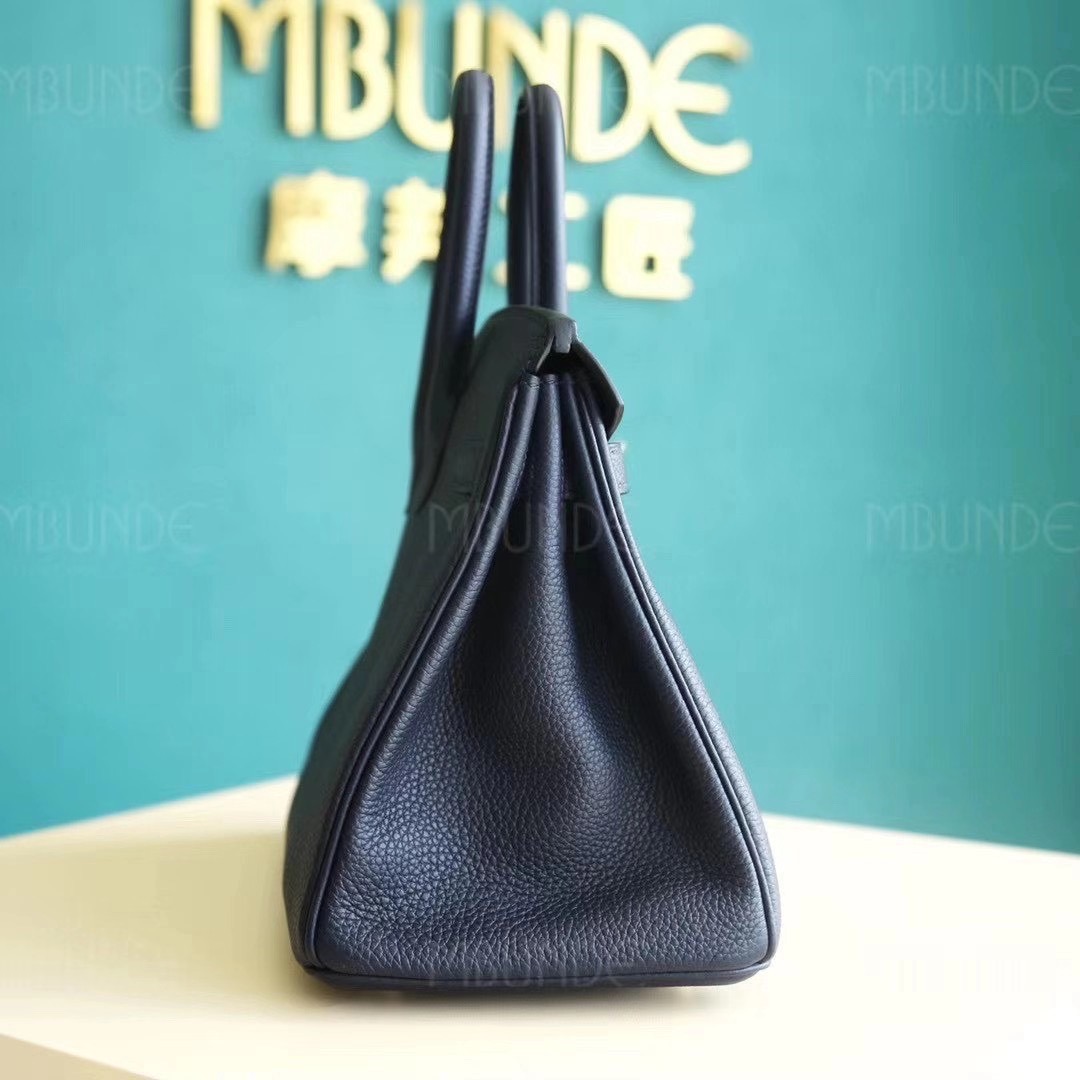 Hermes Birkin 25CM 2Z午夜蓝 金扣 Togo皮 全手工