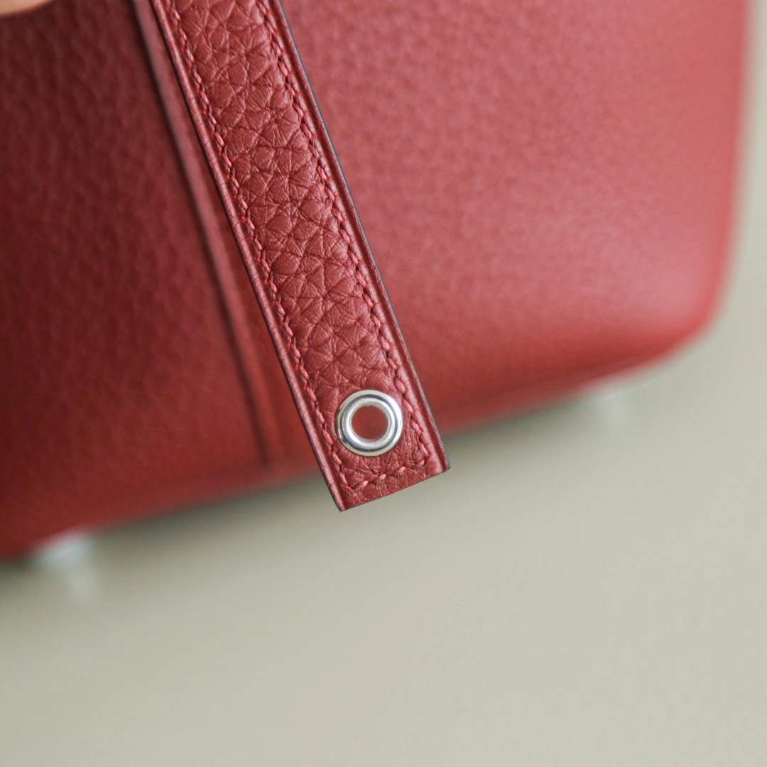 Hermes Picotin 18CM 石榴红 银扣 TC皮 优雅的暗红色
