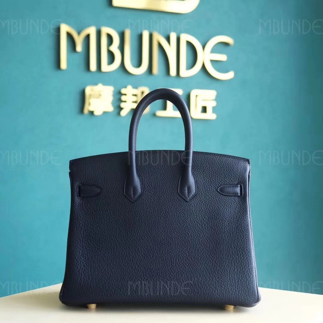 Hermes Birkin 25CM 2Z午夜蓝 金扣 Togo皮 全手工