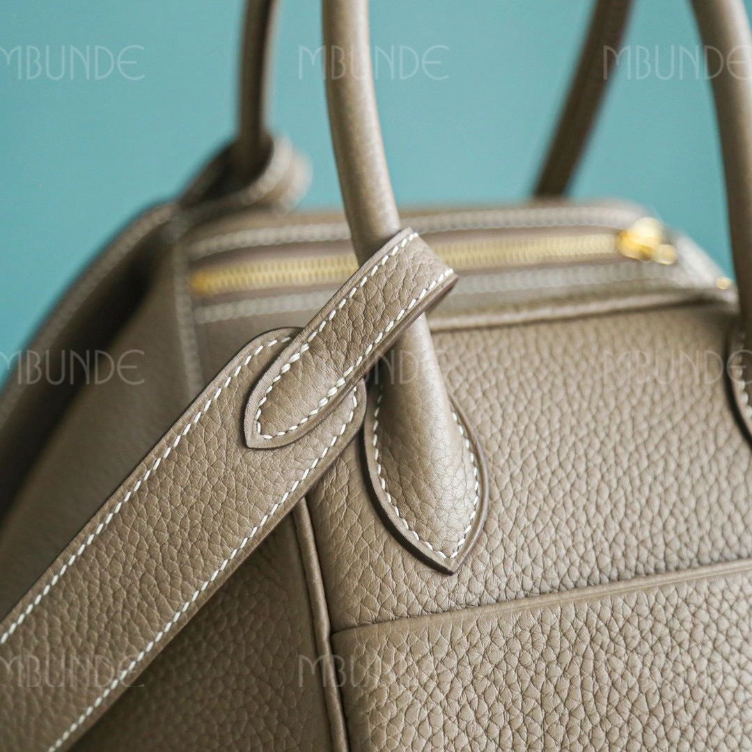 Hermes Lindy 琳迪包 26CM TC皮 大象灰 金扣