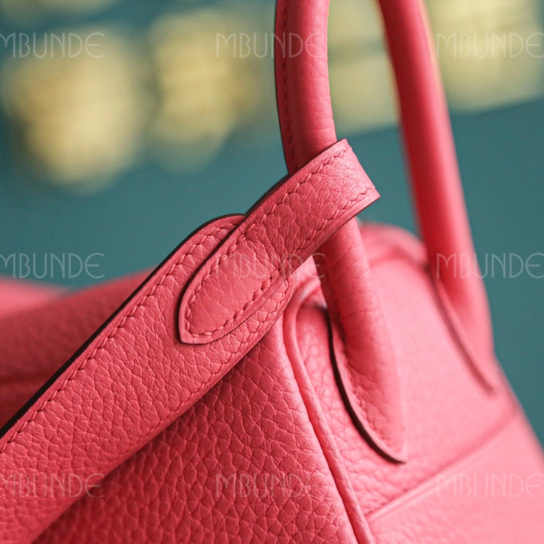 Hermes  Mini Lindy 8W 新唇膏粉 银扣 TC皮