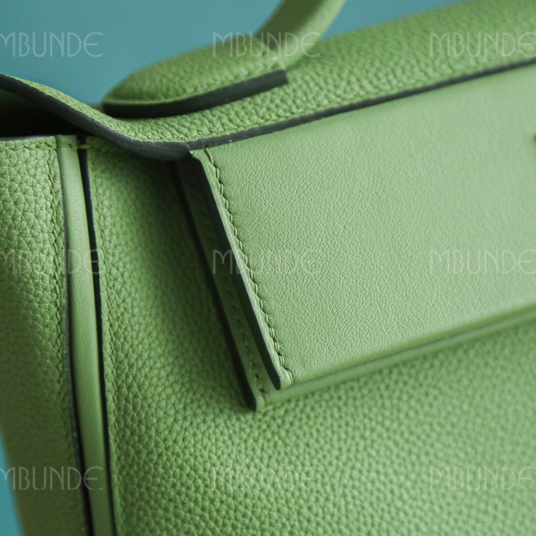 Hermes Kelly 24/24 29cm 牛油果绿 Togo皮 金扣