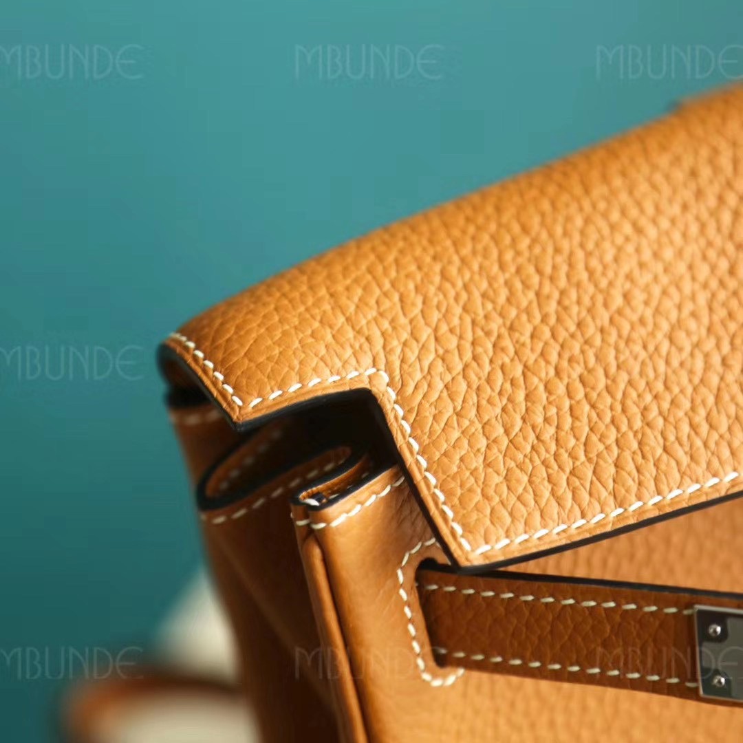 Hermes Kelly Ado 22cm 太妃金 TC皮 银扣 超好看的双肩包