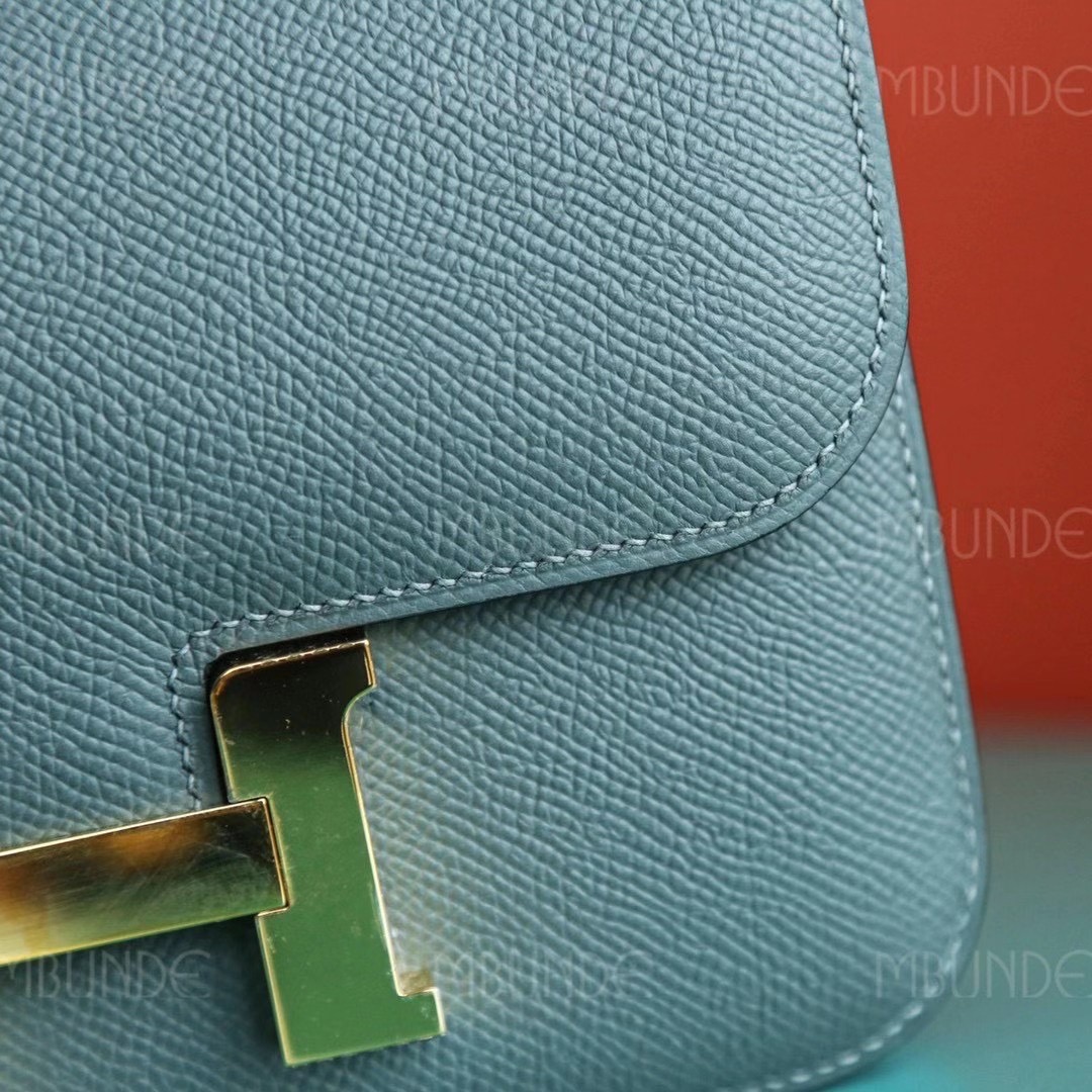 Hermes Constance CC63 杏绿色 Epsom 金扣  最火的莫兰迪色 性冷淡色