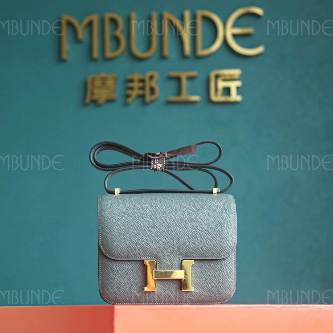 Hermes Constance CC63 杏绿色 Epsom 金扣  最火的莫兰迪色 性冷淡色