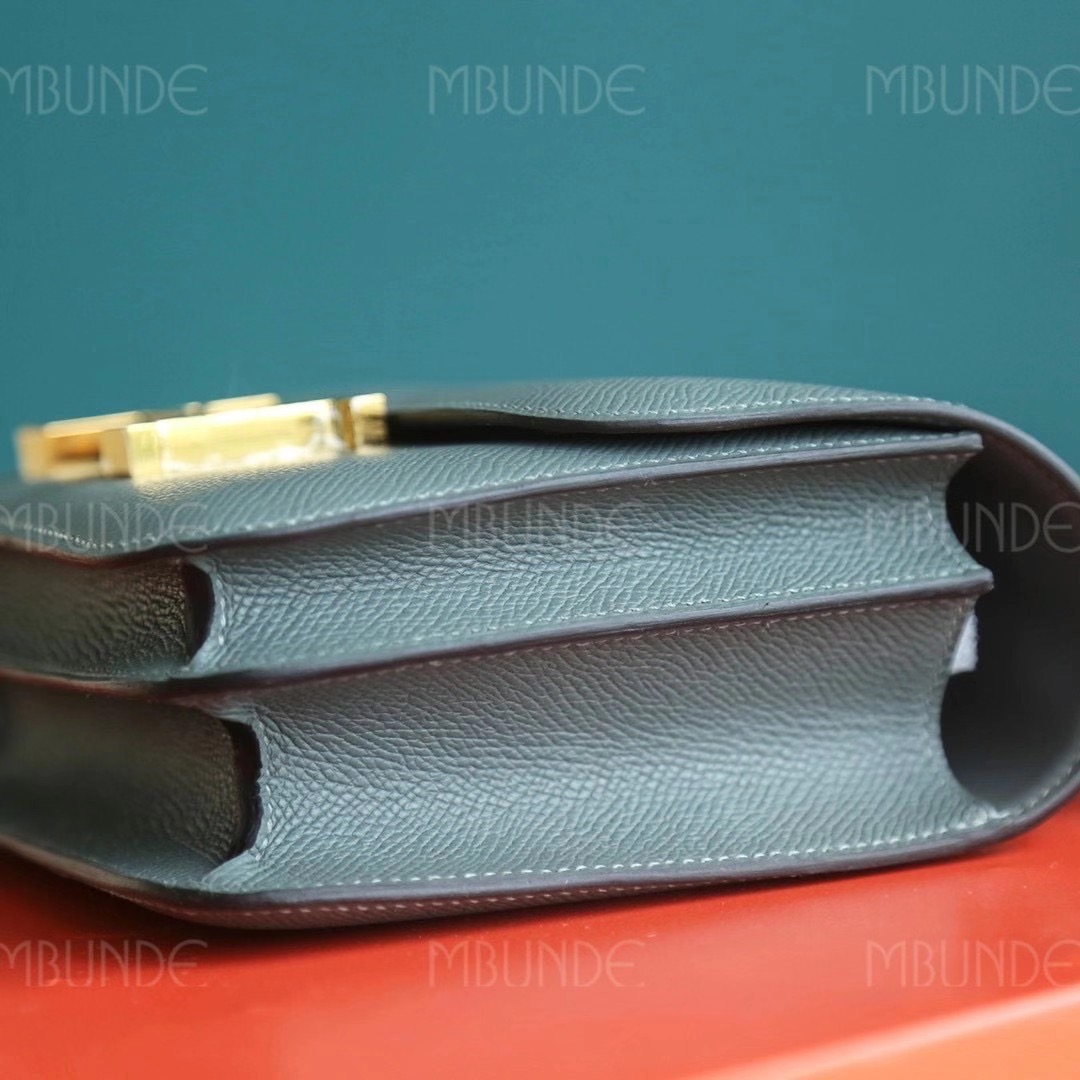 Hermes Constance CC63 杏绿色 Epsom 金扣  最火的莫兰迪色 性冷淡色