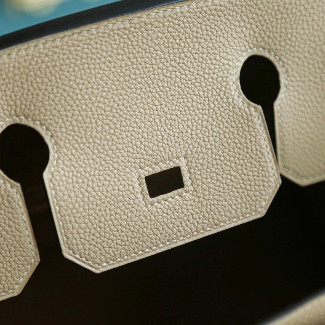 Hermes Birkin 30cm 风衣灰拼金棕 Togo 金扣 两大暖色系的结合，秋冬最适合不过啦