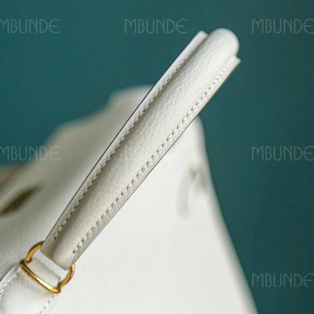 Hermes Kelly 25CM 奶昔白 金扣 Togo 夏天奶油冰激淋颜色 很好搭配