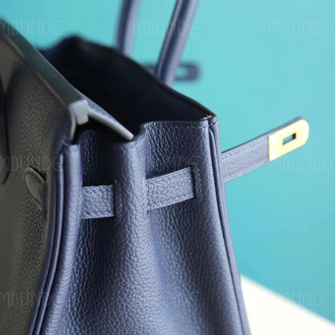 Hermes Birkin 25CM 2Z午夜蓝 金扣 Togo皮 全手工