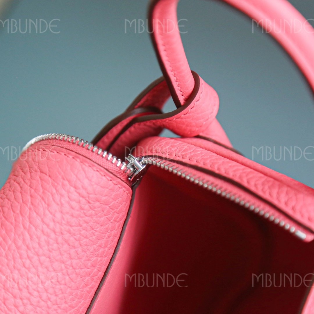 Hermes  Mini Lindy 8W 新唇膏粉 银扣 TC皮