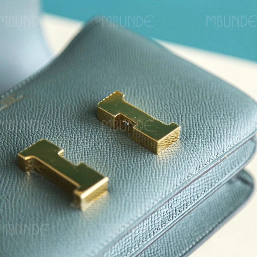 Hermes Constance CC63 杏绿色 Epsom 金扣  最火的莫兰迪色 性冷淡色