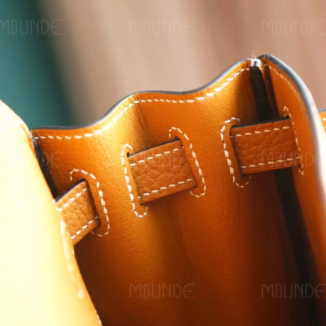 Hermes Kelly Ado 22cm 太妃金 TC皮 银扣 超好看的双肩包