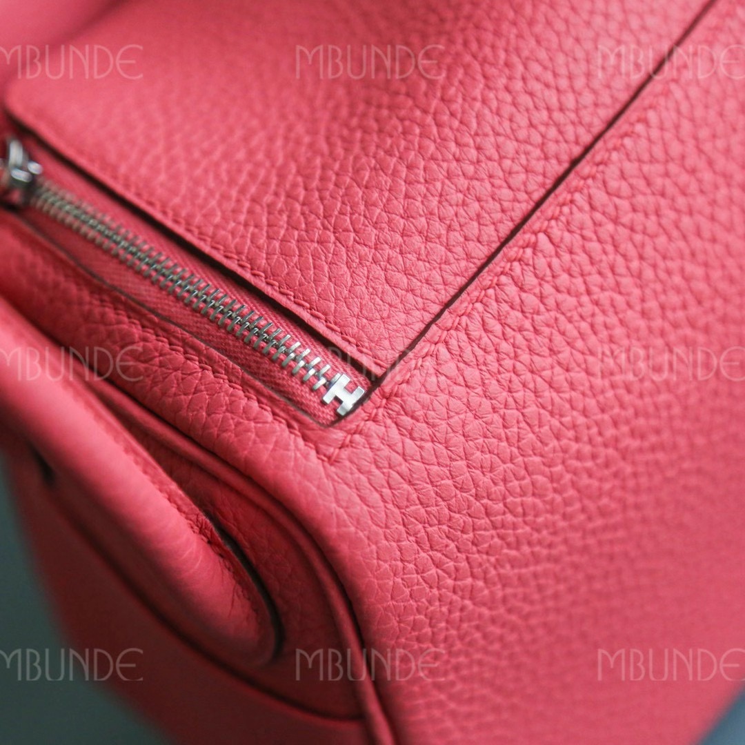 Hermes  Mini Lindy 8W 新唇膏粉 银扣 TC皮