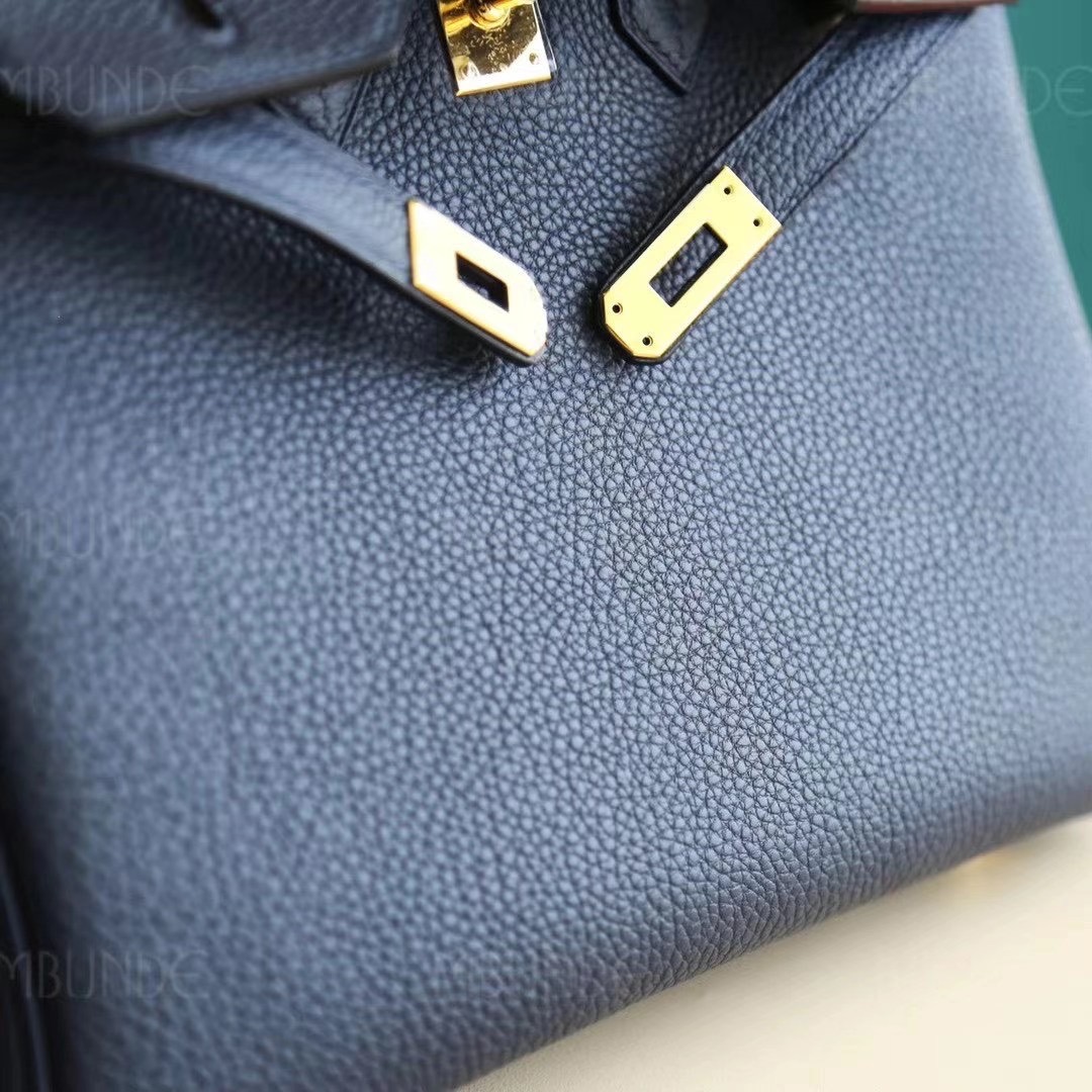 Hermes Birkin 25CM 2Z午夜蓝 金扣 Togo皮 全手工