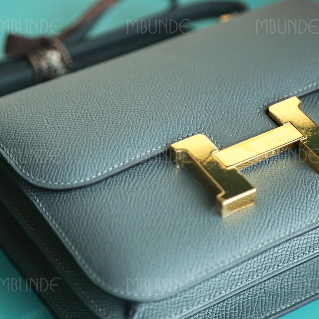 Hermes Constance CC63 杏绿色 Epsom 金扣  最火的莫兰迪色 性冷淡色
