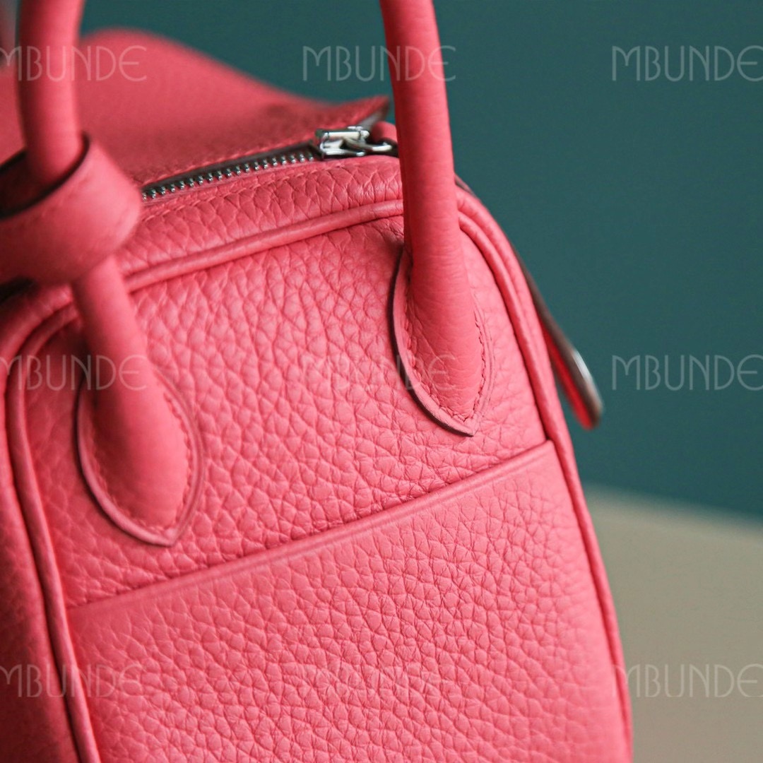 Hermes  Mini Lindy 8W 新唇膏粉 银扣 TC皮